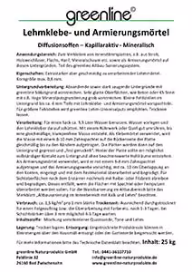 Lehmklebe- und armierungsmörtel