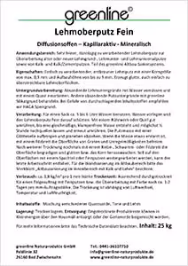Lehmoberputz fein